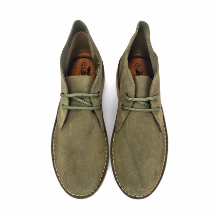 Ghete din piele intoarsa DIGO Khaki - Img 2