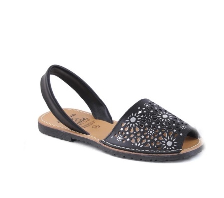 Sandale din piele AVARCA SPRING Black - Img 2