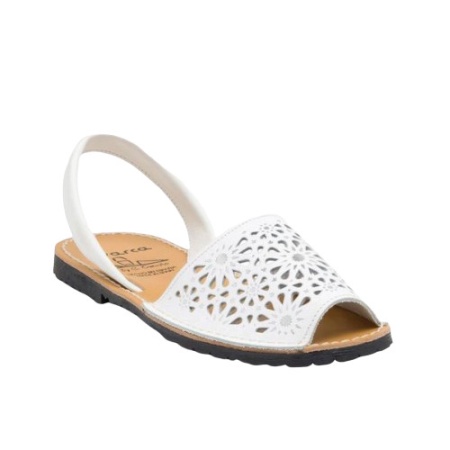 Sandale din piele AVARCA SPRING White - Img 3