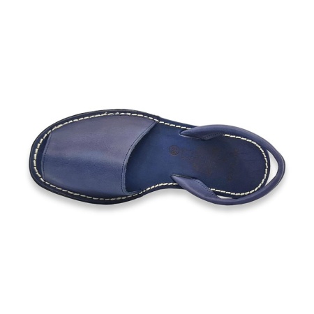 Sandale din piele naturala, AVARCA COLOUR POP Blue - Img 4