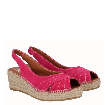Sandale din piele naturala LUNA Fucsia - Img 2