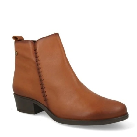 Botine din piele naturala ALANA Camel - Img 4