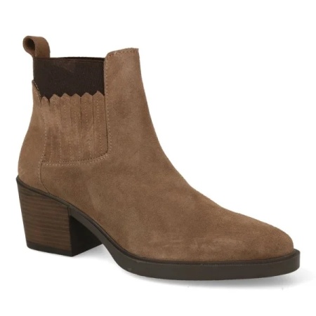 Botine din piele naturala IULIA Taupe - Img 3