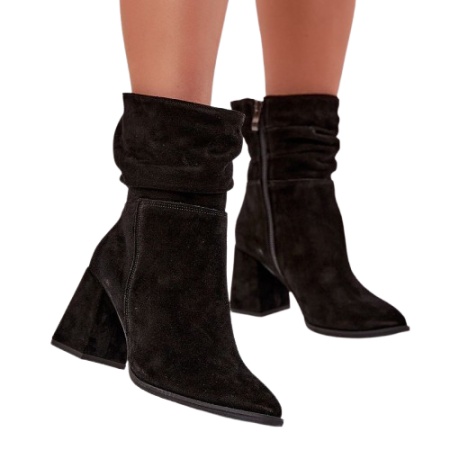 Cizme din piele naturala CARINA Black - Img 2