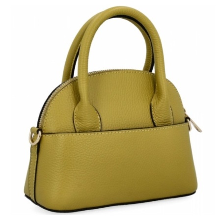 Geanta din piele naturala AGATA Yellow - Img 2
