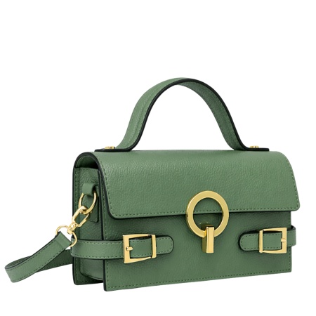 Geanta din piele naturala IVY Green - Img 3