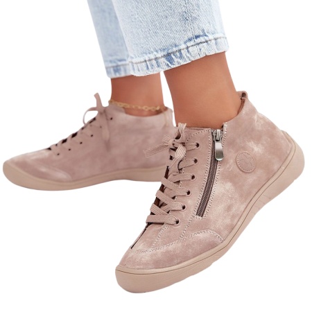 Ghete din piele naturala MARTINIA Beige - Img 2