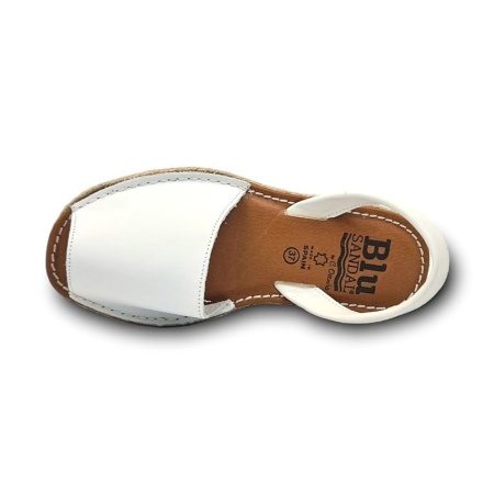 Sandale din piele naturala AVARCA PLATEAU White - Img 3