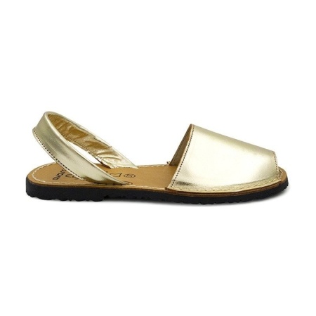 Sandale din piele naturala AVARCA SATIN Gold - Img 2