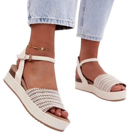 Sandale din piele naturala WRANGLER Nude - Img 2