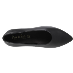 Balerini din piele naturala INES Black - Img 3