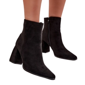 Botine din piele ecologica JOEYA Black - Img 2