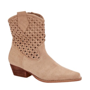Botine din piele ecologica NURIA Beige