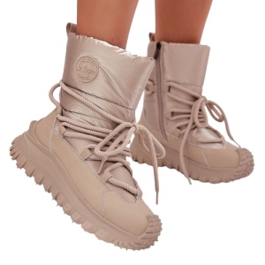 Cizme matlasate LEE COOPER Beige - Img 2