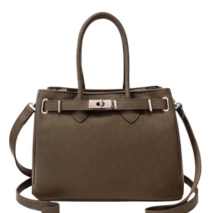 Geanta din piele naturala FLEUR Taupe