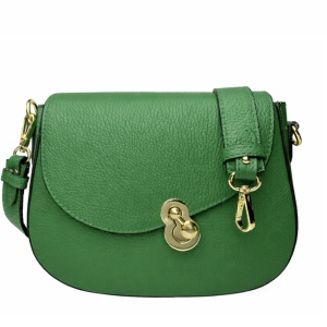 Geanta din piele naturala LUCRETIA Green