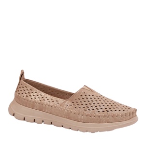 Pantofi din piele ecologica DANIELA Taupe