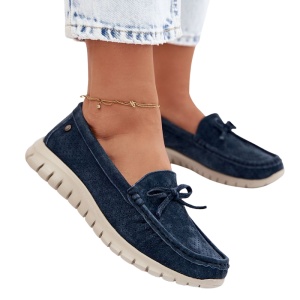 Pantofi din piele naturala ZENOVIA Blue - Img 2