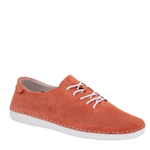 Pantofi sport din piele naturala AMAIA Orange