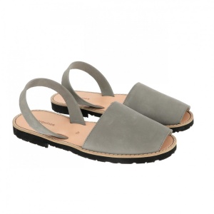 Sandale din piele intoarsa AVARCA MINORQUINES Grey Men