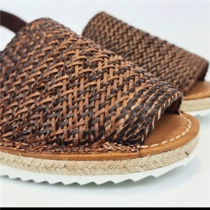 Sandale din piele intoarsa, AVARCA RUSTIC Brown - Img 4