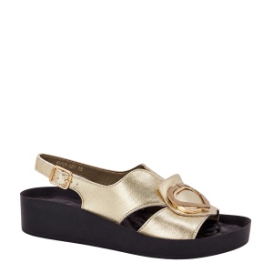 Sandale din piele naturala CORAL Gold
