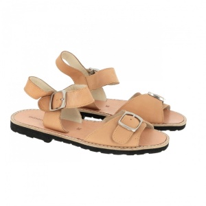Sandale din piele naturala MINORQUINES BUCKLE Natural