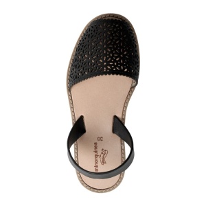 Sandale din piele naturala MINORQUINES Laser Black - Img 2