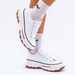 Tenisi cu platforma STEP White - Img 2