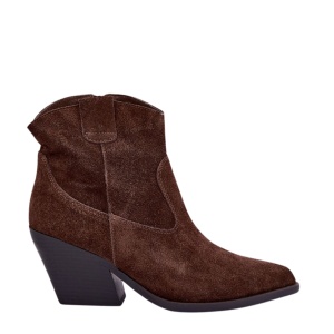 Botine din piele naturala ANAHI Brown