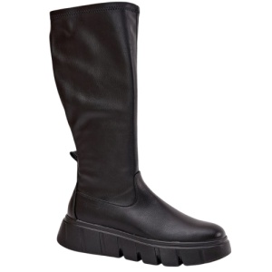 Cizme din piele ecologica COLETTE Black
