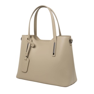 Geanta din piele naturala INAYA Beige - Img 2