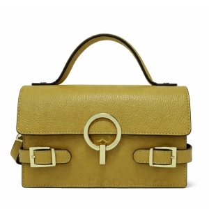 Geanta din piele naturala IVY Mustard