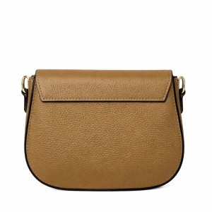 Geanta din piele naturala LUCRETIA Camel - Img 2