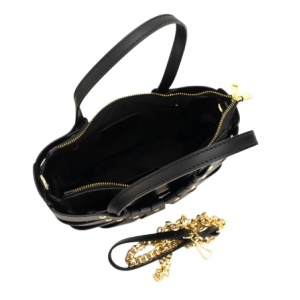 Geanta din piele naturala NINFEA Black - Img 3