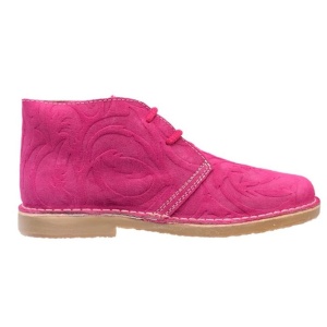 Ghete din piele intoarsa naturala BAROQUE FUCSIA - Img 4