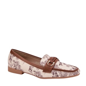 Mocasini din piele ecologica KAREN Beige