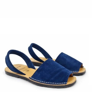 Sandale din piele AVARCA NUBUCK Blue