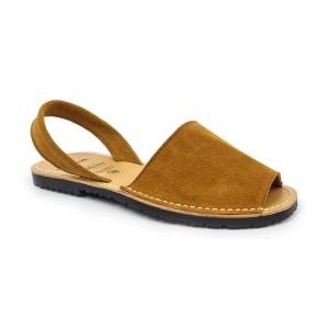 Sandale din piele AVARCA NUBUCK Camel - Img 3