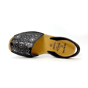 Sandale din piele AVARCA SPRING Black - Img 6