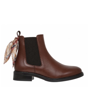 Botine din piele naturala FIORELLA Brown - Img 2