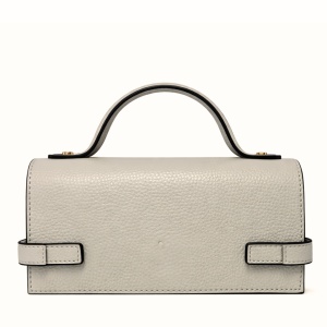 Geanta din piele naturala IVY Beige - Img 2