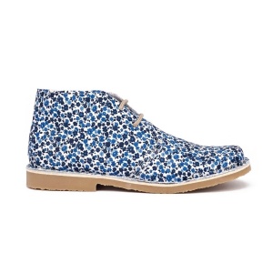 Ghete din material textil si piele HAPPY Blue - Img 2