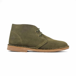 Ghete din piele intoarsa DIGO Khaki - Img 4