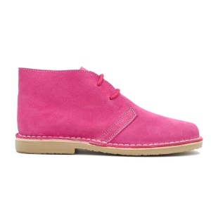 Ghete din piele intoarsa naturala SAFARI FUCSIA - Img 2