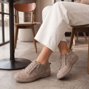 Ghete din piele naturala MARTINIA Beige - Img 3