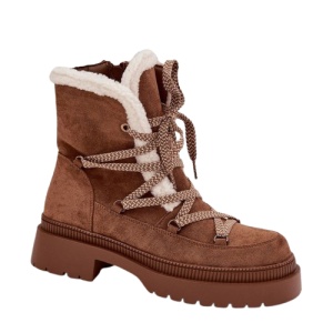 Ghete imblanite din piele ecologica GORDA Camel