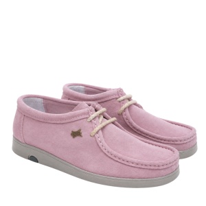 Mocasini din piele intoarsa SAFARI Roz Quartz