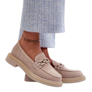 Pantofi din piele naturala BLANCA Beige