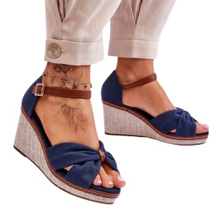 Sandale din material textil DUNIA Jeans - Img 3